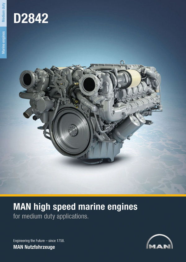 MAN Marine Motoren 3000 PS + ZF Getriebe + Controller / VERKAUFT !