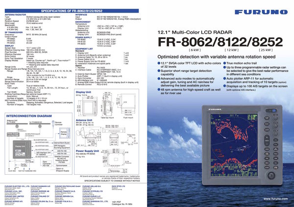 Furuno Radar FR 8062 - BSH Zulassung - kleinstes Profi Gerät - RESERVIERT !