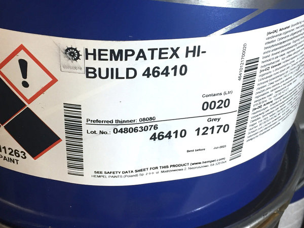 HEMPEL Hempatex Hi-Build 46410 - 1K Dickschicht Lack - Seidenmatt / Matt